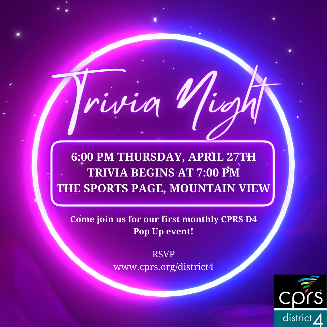 CPRS D4 Pop Up Event - Trivia Night 4/27